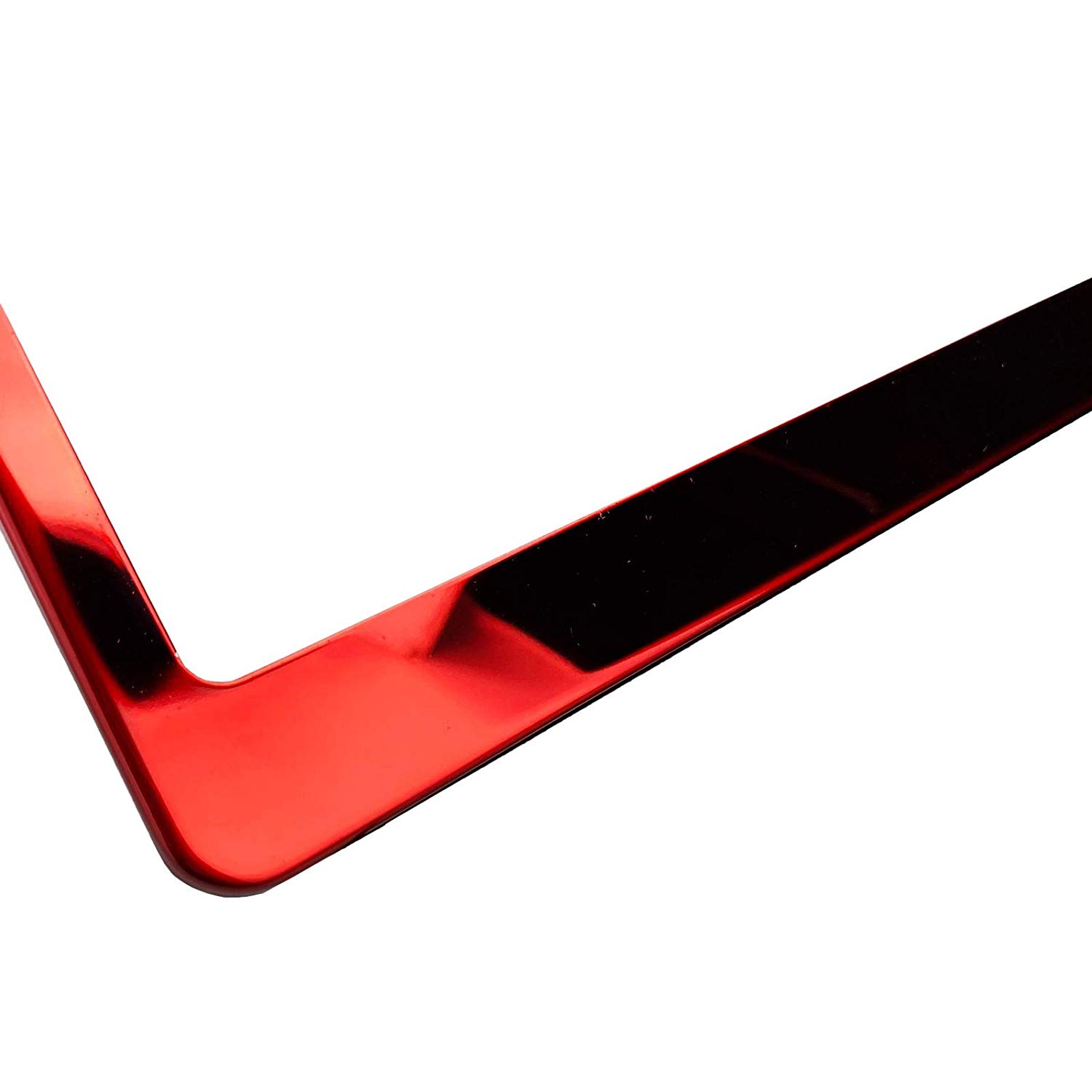 FAI Frame Ai T304 Stainless Steel Polish Mirror Stainless Steel License Plate Frame Holder Bracket - Candy Red - Image 5