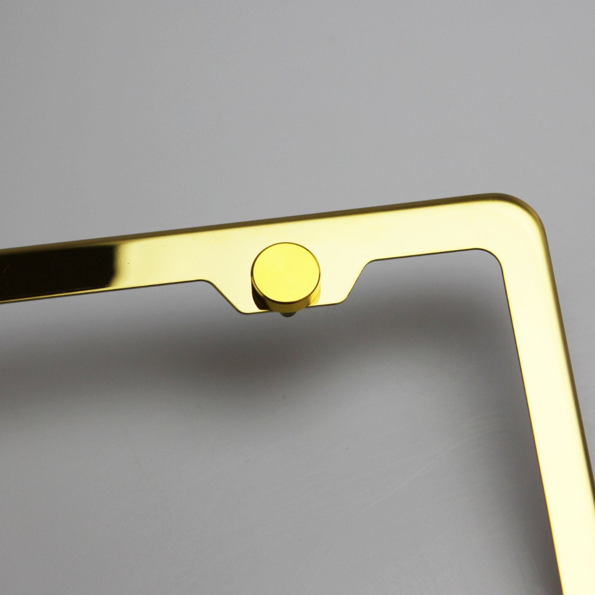 FAI Frame Ai Set of 4 Anti Rust Resistant Stainless Steel Screw Gold Aluminum Screw Caps for License Plate Frame - Image 6