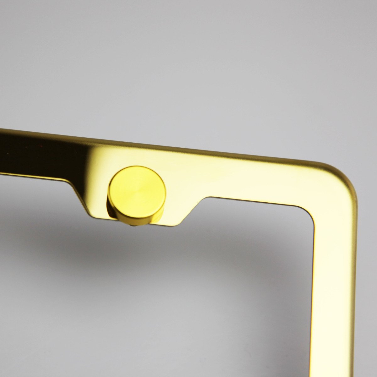 FAI Frame Ai Set of 4 Anti Rust Resistant Stainless Steel Screw Gold Aluminum Screw Caps for License Plate Frame - Image 4