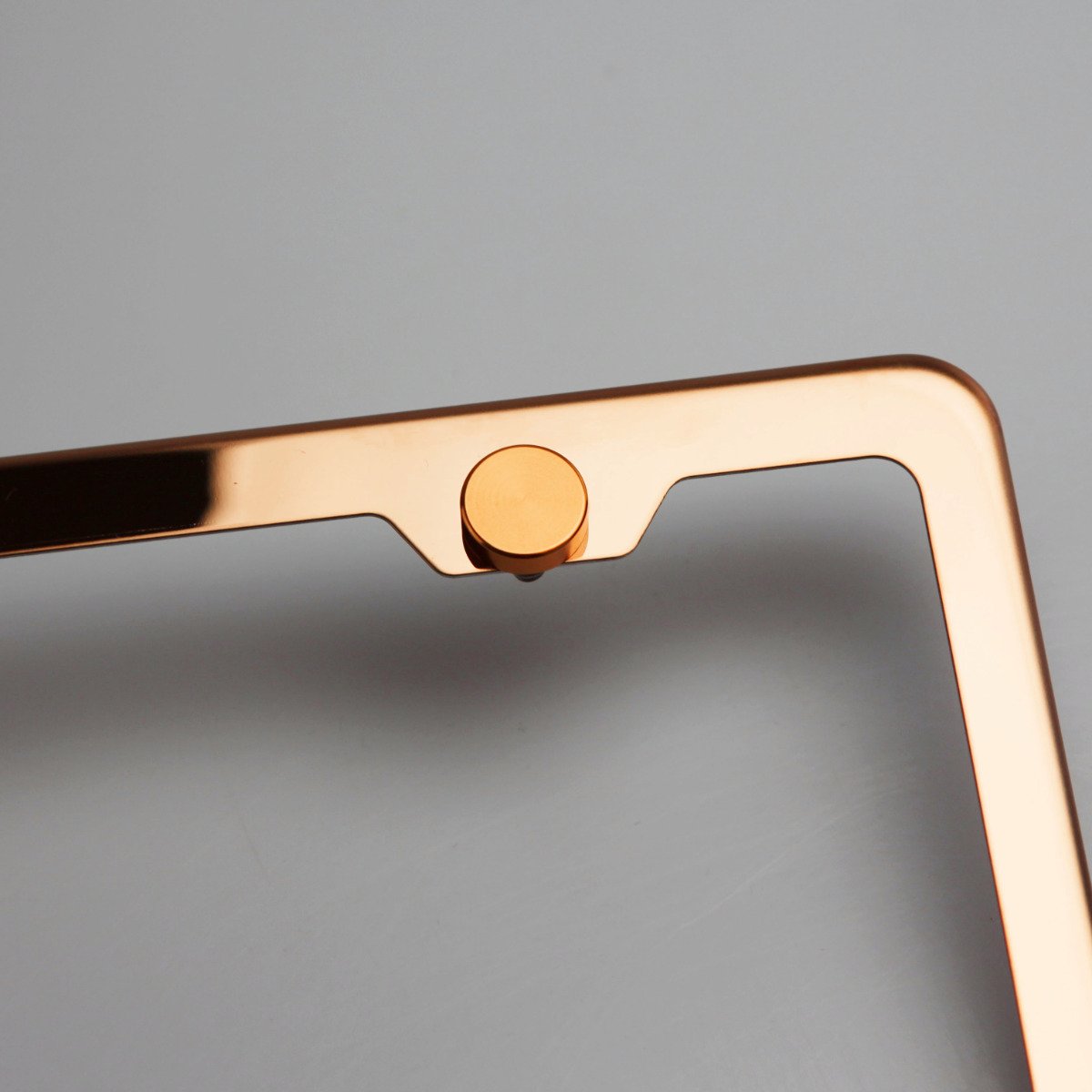 FAI Frame Ai Set of 4 Anti Rust Resistant Stainless Steel Screw Rose Gold Aluminum Screw Caps for License Plate Frame - Image 6