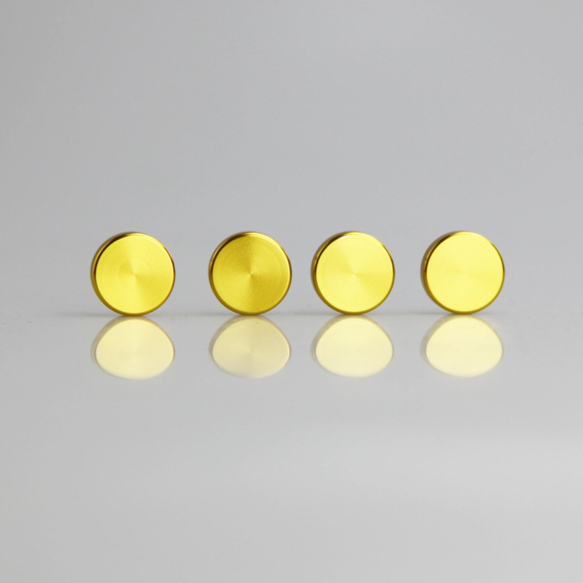FAI Frame Ai Set of 4 Anti Rust Resistant Stainless Steel Screw Gold Aluminum Screw Caps for License Plate Frame - Image 5