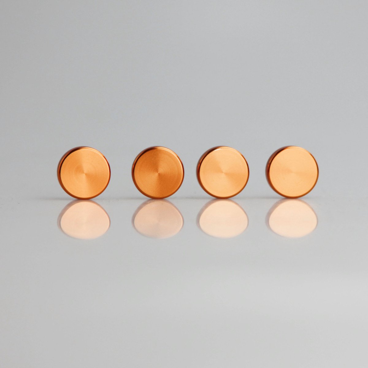 FAI Frame Ai Set of 4 Anti Rust Resistant Stainless Steel Screw Rose Gold Aluminum Screw Caps for License Plate Frame - Image 5