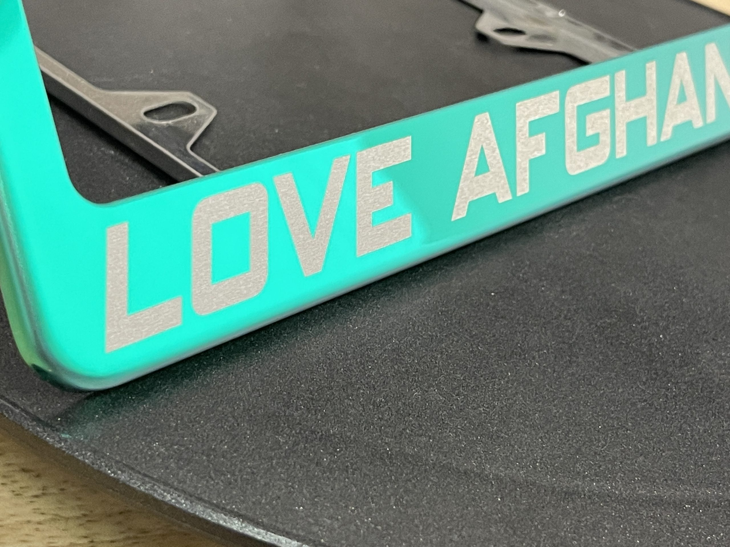 FAI Frame Ai Custom Personalized Laser Engraved T304 Stainless Steel Polish License Plate Frame Holder Bracket - Green - Image 9