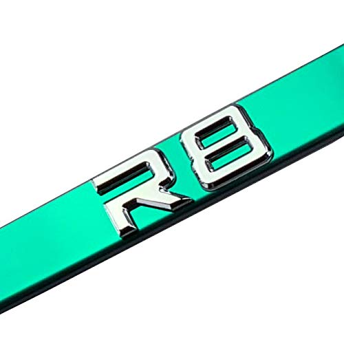 FAI Frame Ai 3D Text Personalized Metal Chrome Emblem Decals Polish Chrome T304 Stainless Steel License Plate Frame Holder Front Or Rear - Green - Image 2