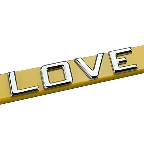 FAI Frame Ai 3D Text Personalized Metal Chrome Emblem Decals Polish Chrome T304 Stainless Steel License Plate Frame Holder Front Or Rear - Yellow - Image 2