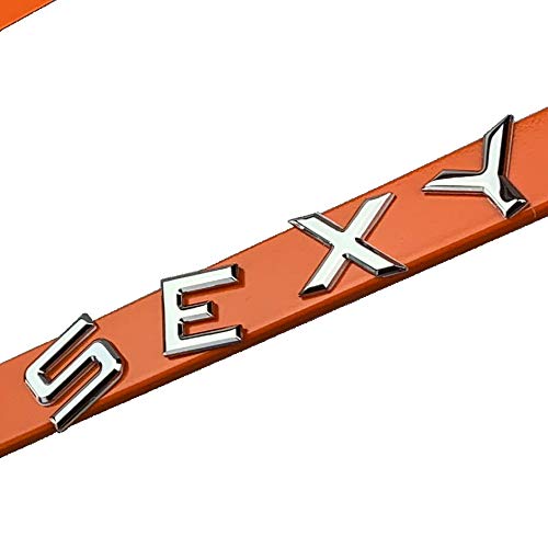 FAI Frame Ai 3D Text Personalized Metal Chrome Emblem Decals Polish Chrome T304 Stainless Steel License Plate Frame Holder Front Or Rear - Orange - Image 2