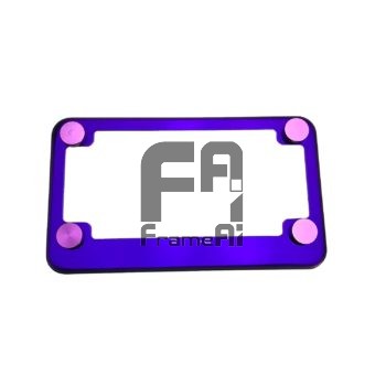 Purple Chrome Laser Etched Toyota Logo License Plate Frame T304 Stainless Steel
