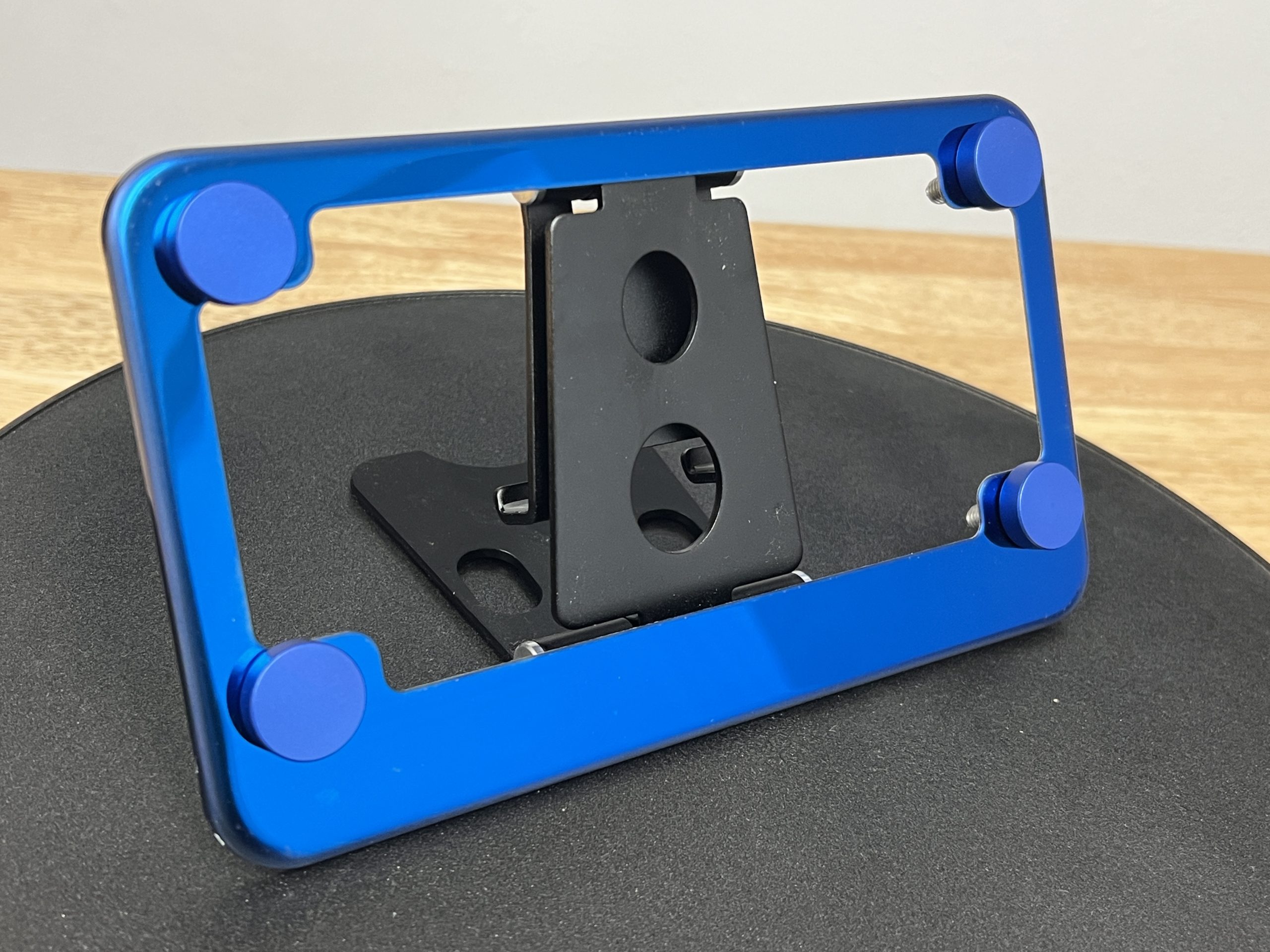 FAI Frame Ai T304 Stainless Steel Motocross License Plate Frame Holder Bracket - Blue Chrome - Image 2