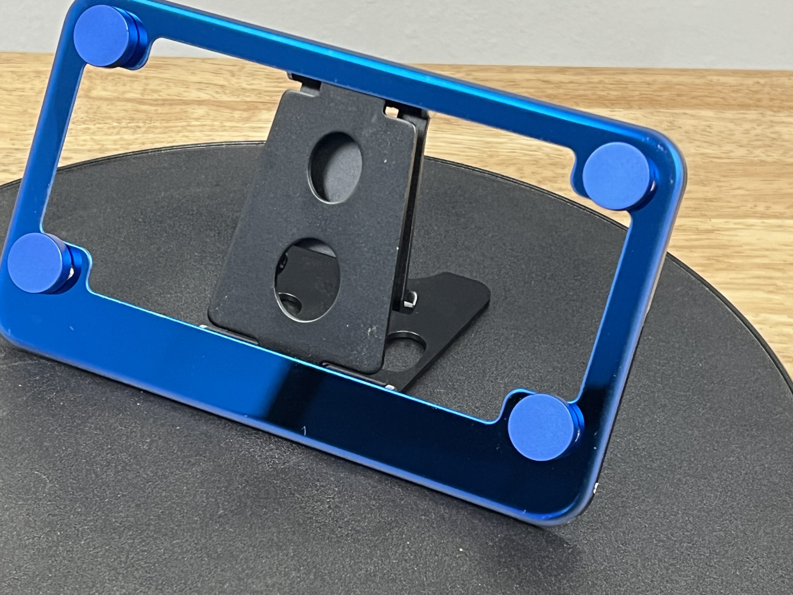 FAI Frame Ai T304 Stainless Steel Motocross License Plate Frame Holder Bracket - Blue Chrome - Image 3