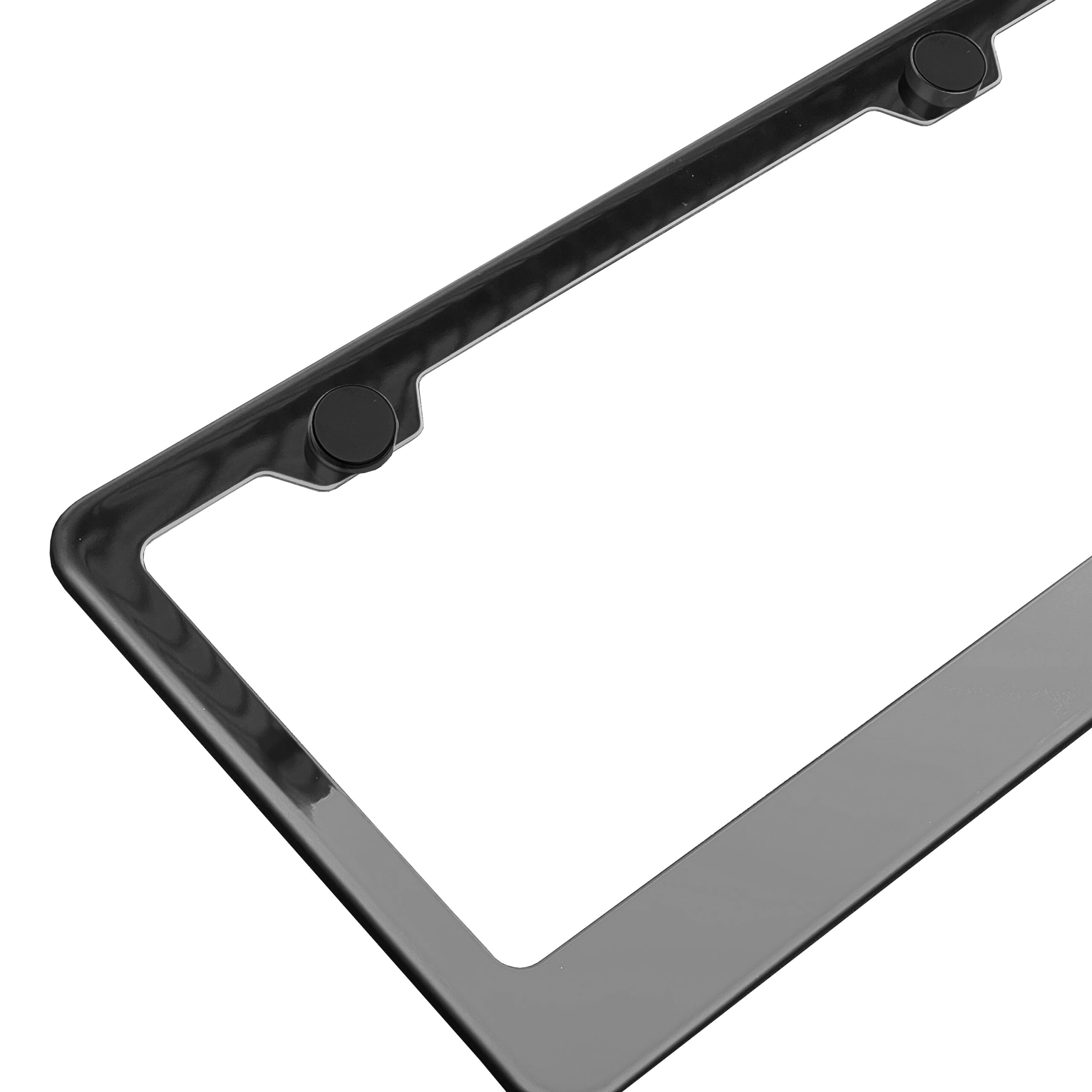 FAI Frame Ai T304 Stainless Steel Polish Mirror Stainless Steel License Plate Frame Holder Bracket - Smoke Black Chrome - Image 7