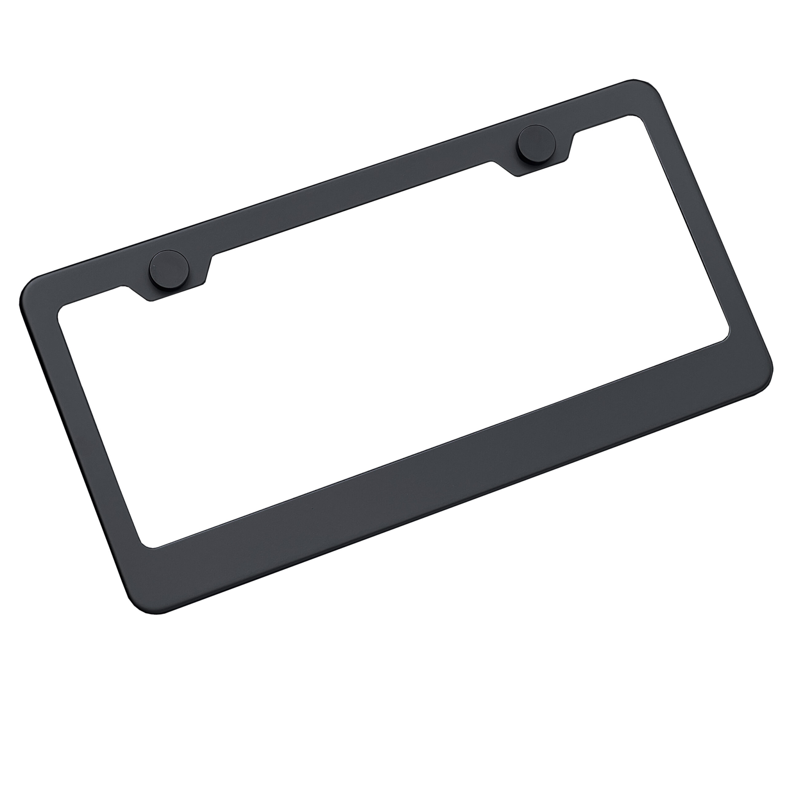 FAI Frame Ai T304 Stainless Steel Powder Coating Stainless Steel License Plate Frame Holder Bracket - Matte Black - Image 7