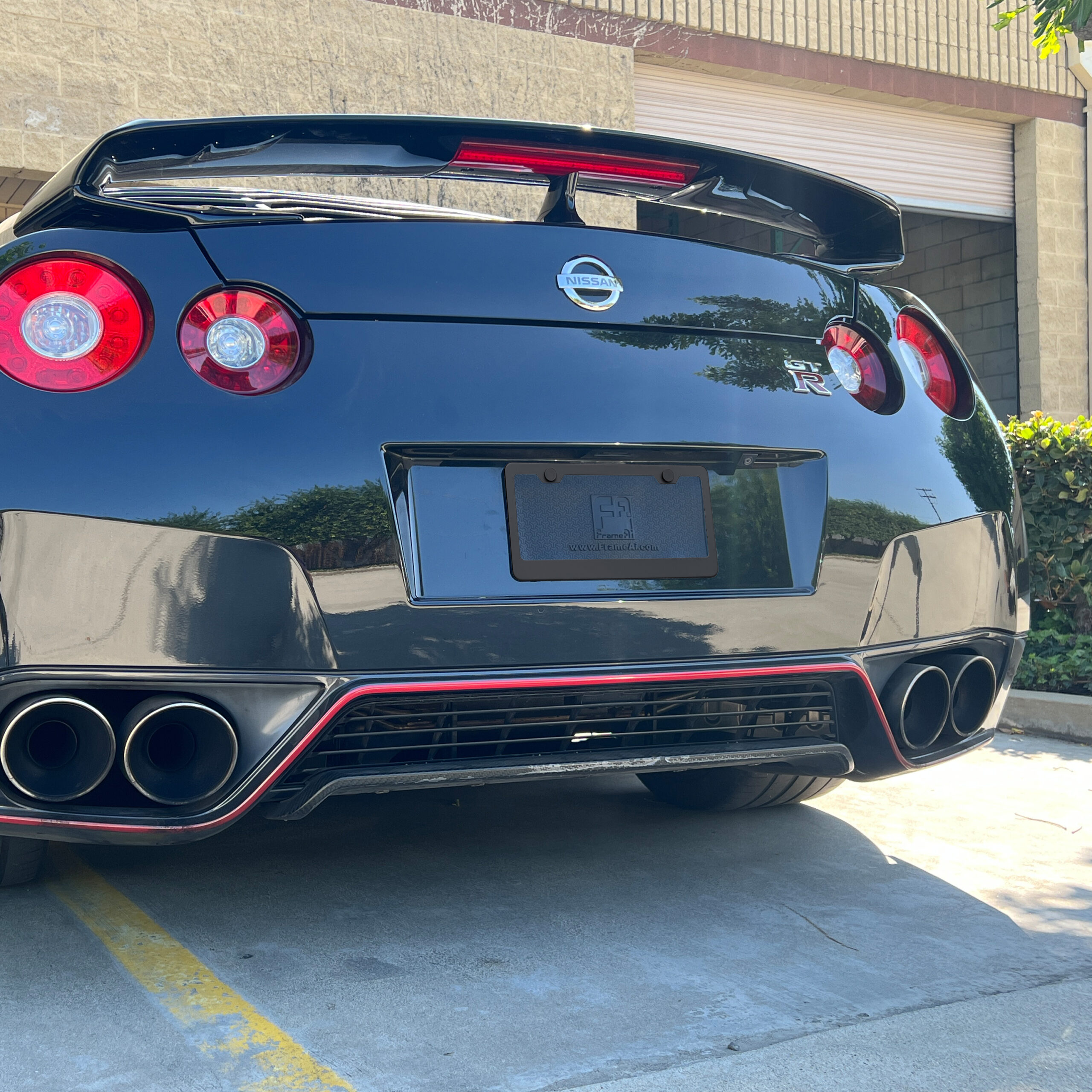 FAI Frame Ai T304 Stainless Steel Powder Coating Stainless Steel License Plate Frame Holder Bracket - Matte Black - Image 5