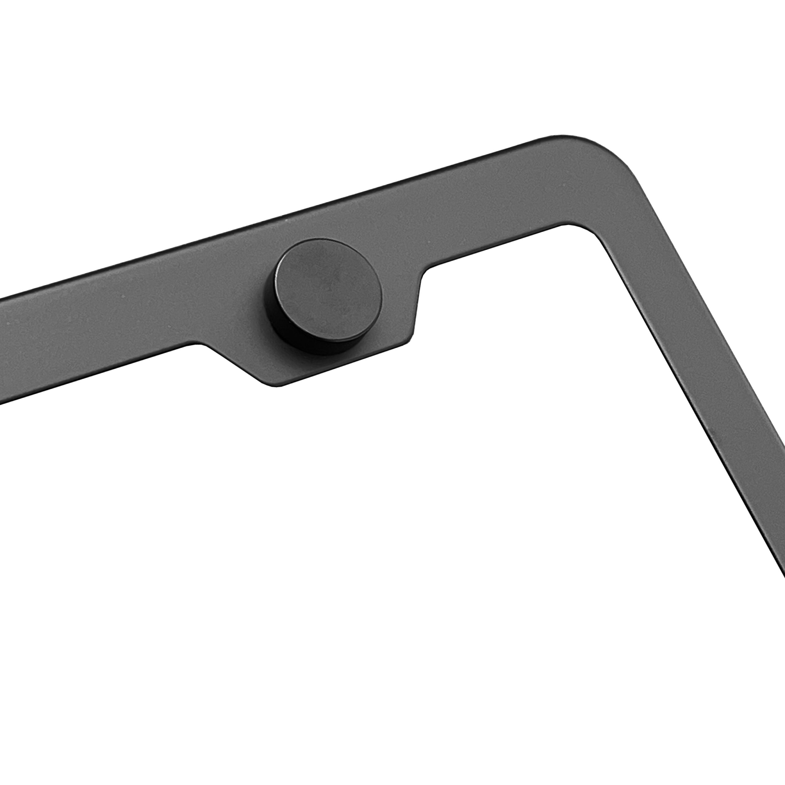 FAI Frame Ai T304 Stainless Steel Powder Coating Stainless Steel License Plate Frame Holder Bracket - Matte Black - Image 4