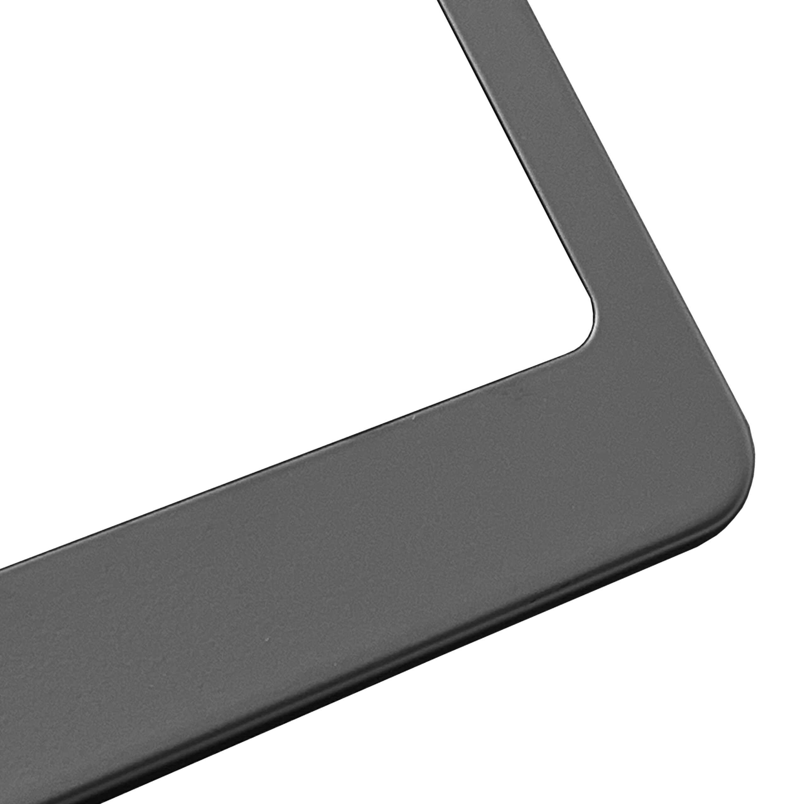 FAI Frame Ai T304 Stainless Steel Powder Coating Stainless Steel License Plate Frame Holder Bracket - Matte Black - Image 3