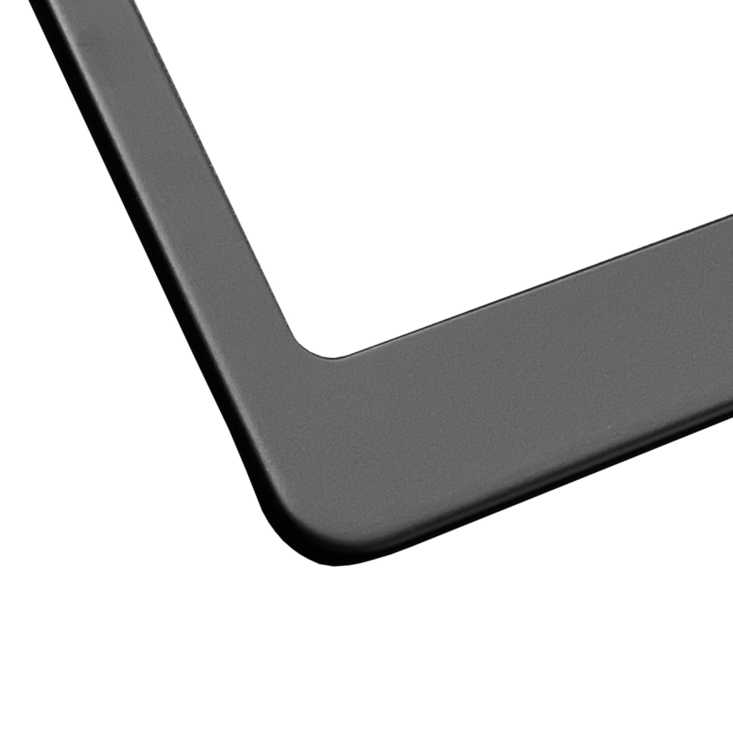 FAI Frame Ai T304 Stainless Steel Powder Coating Stainless Steel License Plate Frame Holder Bracket - Matte Black - Image 2