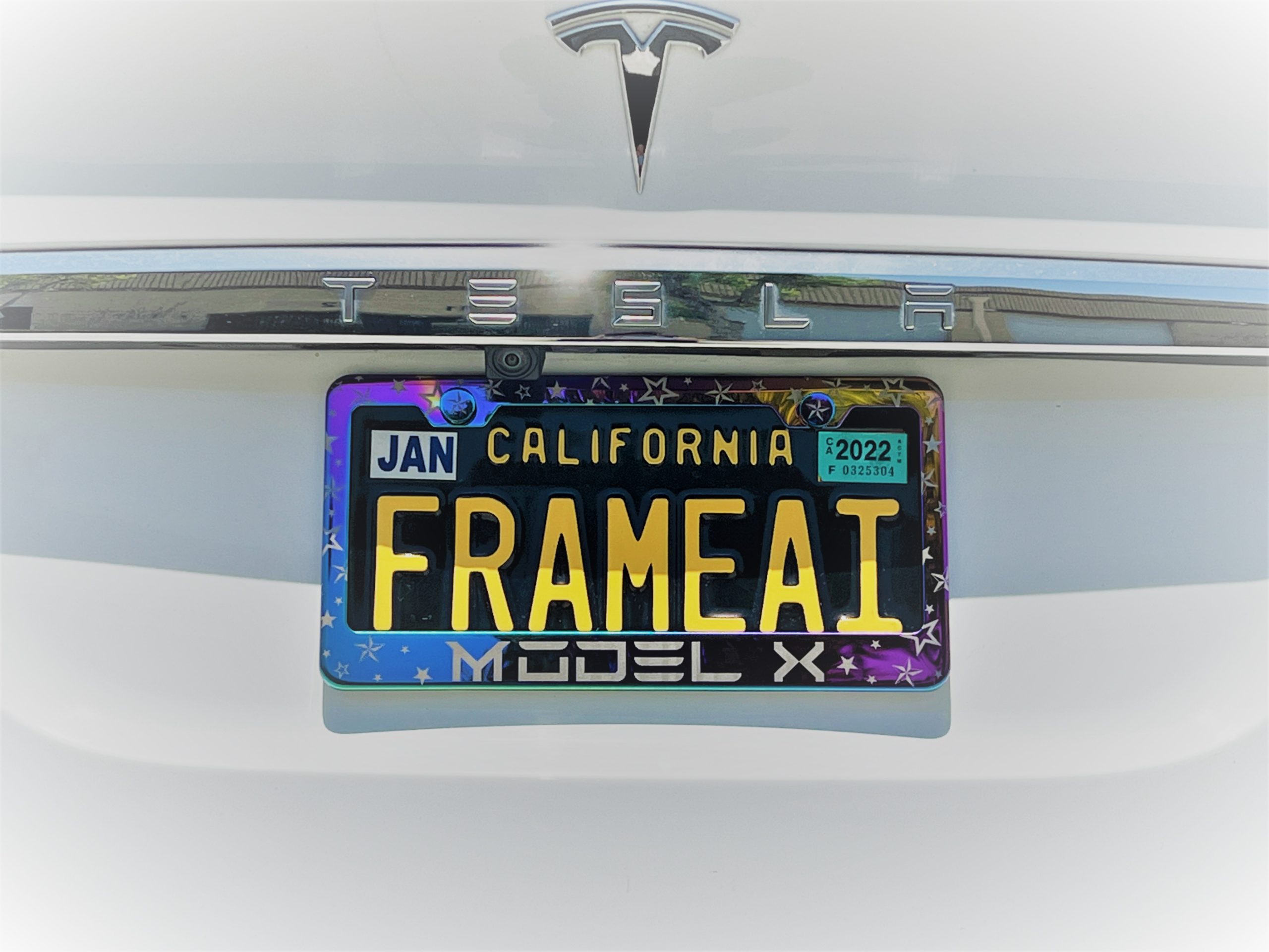FAI Frame Ai Nautical Stars Pattern Personalized Customized your own text Laser Engraved Etched – T304 Stainless Steel License Plate Frame Holder Bracket with Metal Screw Caps – Neo Chrome - Image 8