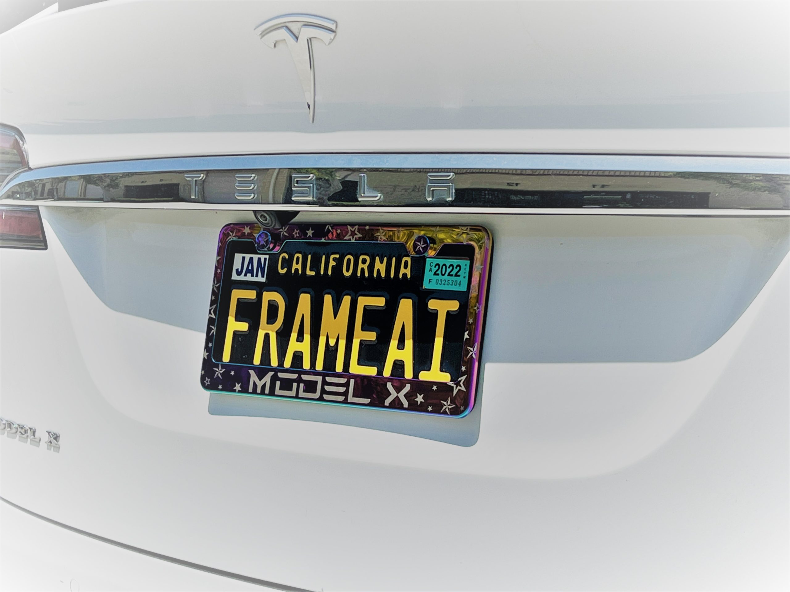 FAI Frame Ai Nautical Stars Pattern Personalized Customized your own text Laser Engraved Etched – T304 Stainless Steel License Plate Frame Holder Bracket with Metal Screw Caps – Neo Chrome - Image 9