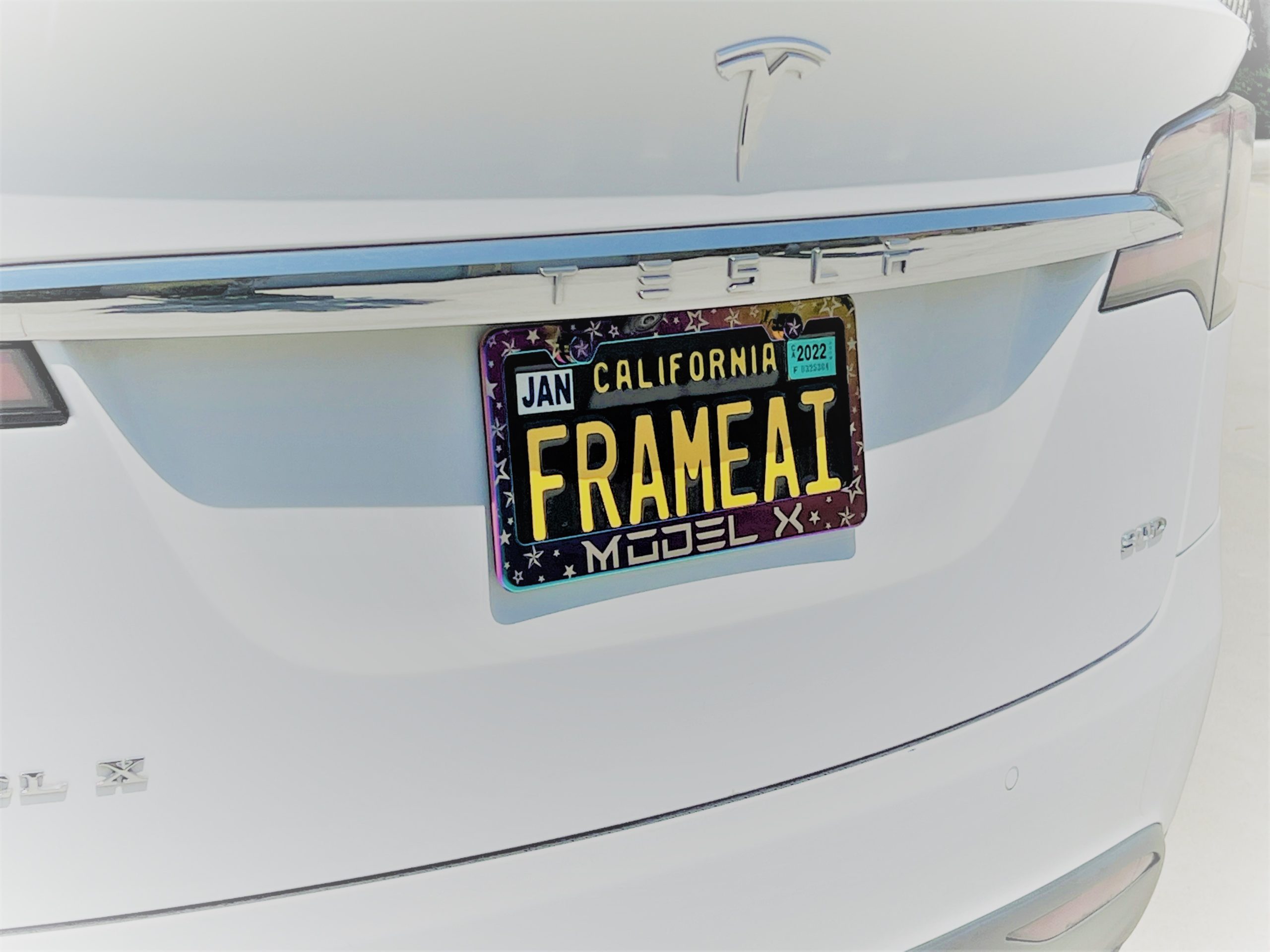 FAI Frame Ai Nautical Stars Pattern Personalized Customized your own text Laser Engraved Etched – T304 Stainless Steel License Plate Frame Holder Bracket with Metal Screw Caps – Neo Chrome - Image 10